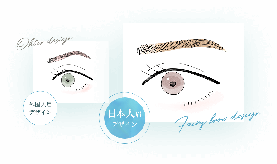 Ohter design/外国人眉 デザイン/Fairy brow design/日本人眉デザイン